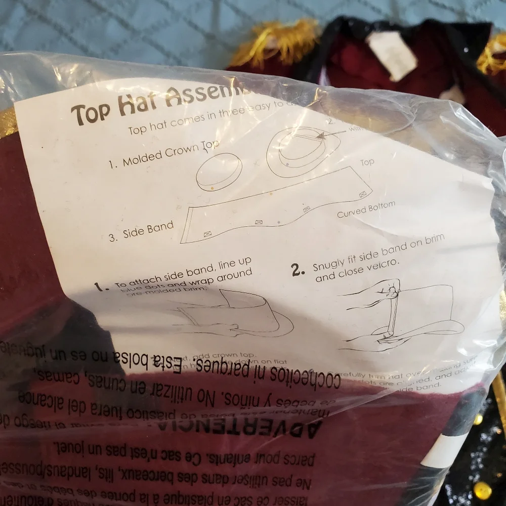 Dazzling Ringmaster The Greatest Showman Adult Halloween Costume M - Picture 5 of 10